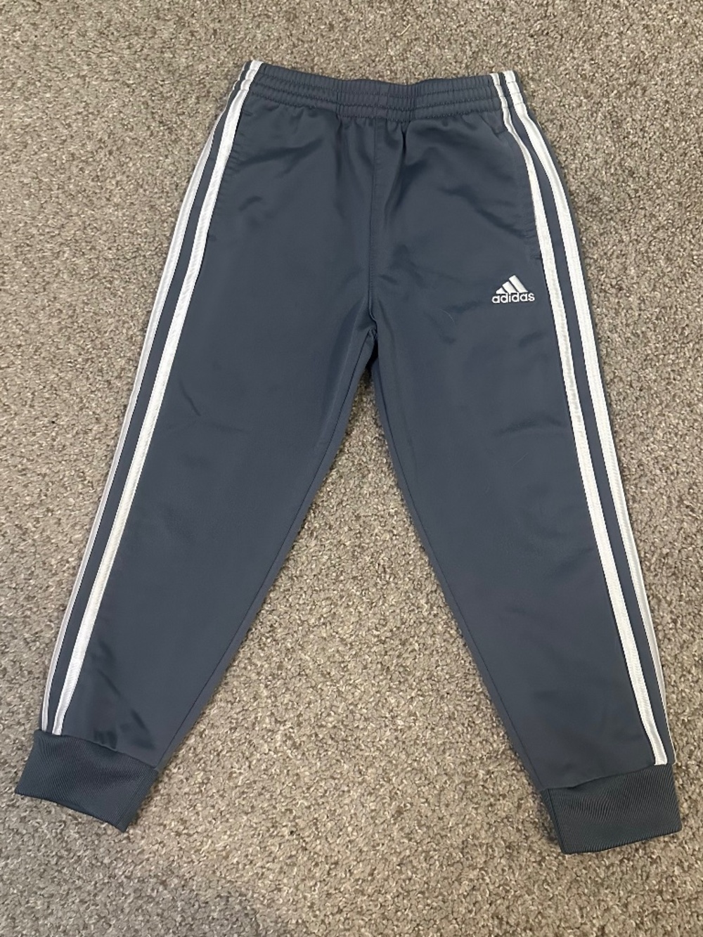 Youth Size 5 Gray Adidas Track Pants